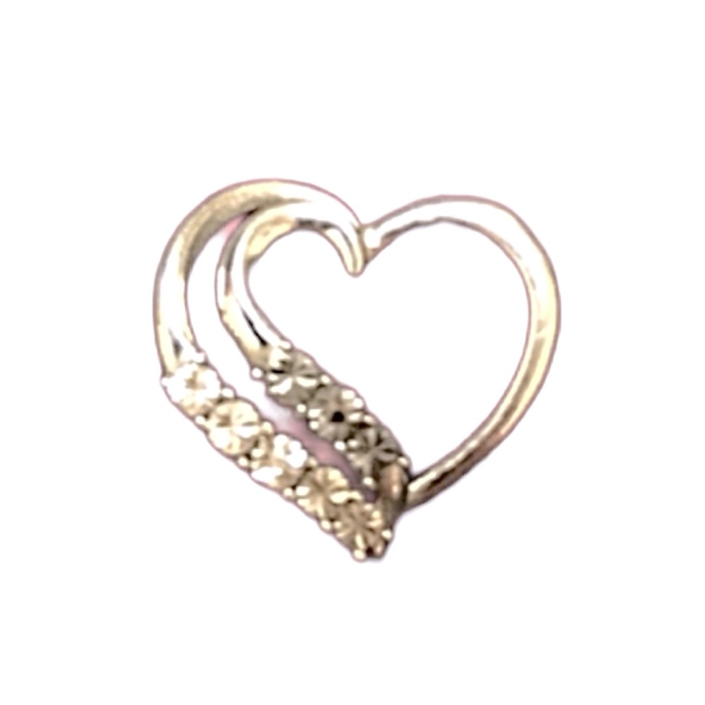 Sterling silver heart pendant